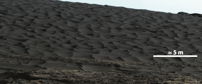 Wind-drag ripples in formation on High Dune (Image: NASA/JPL-Caltech via Mathieu Lapotre)